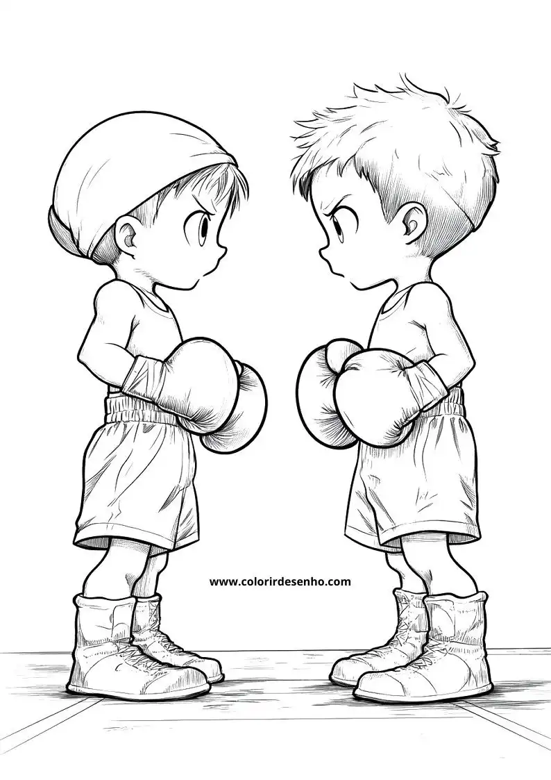 Boxing Coloring Pages For All Ages 8