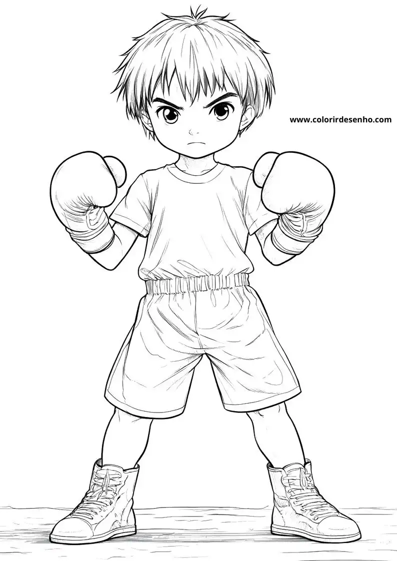 Boxing Coloring Pages For All Ages 9