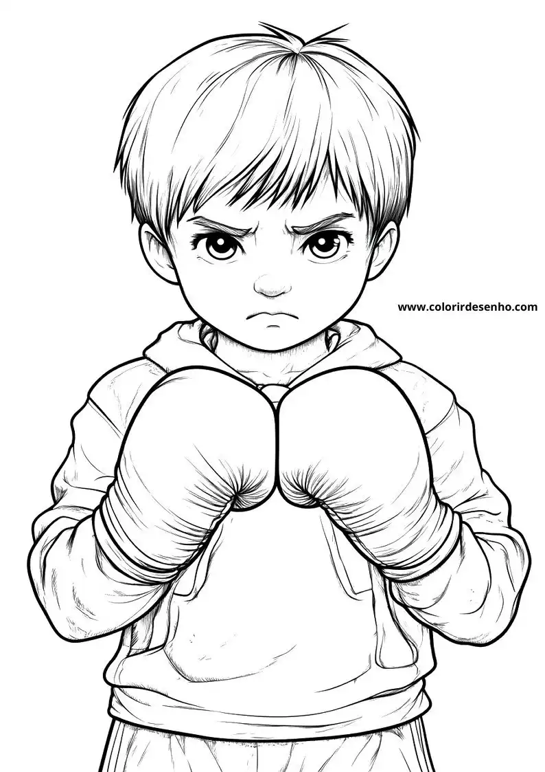 Boxing Coloring Pages For Kids And Adults 11