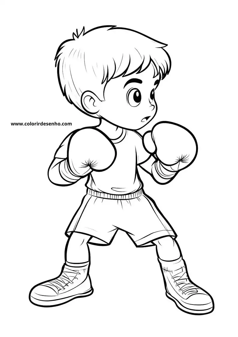 Boxing Coloring Pages For Kids And Adults 5
