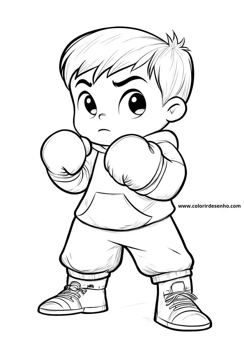 Boxing Coloring Pages For Kids And Adults 8