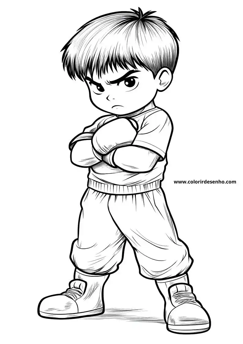 Boxing Coloring Pages For Kids And Adults 9