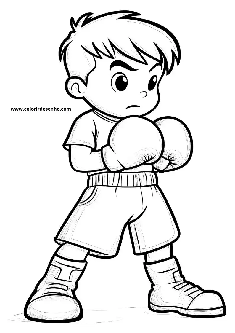 Boxing Coloring Sheet 5