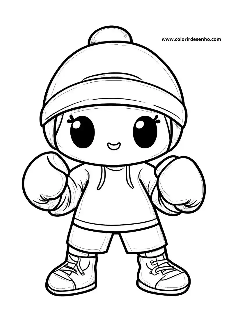 Boxing Drawing For Kids To Color 10
