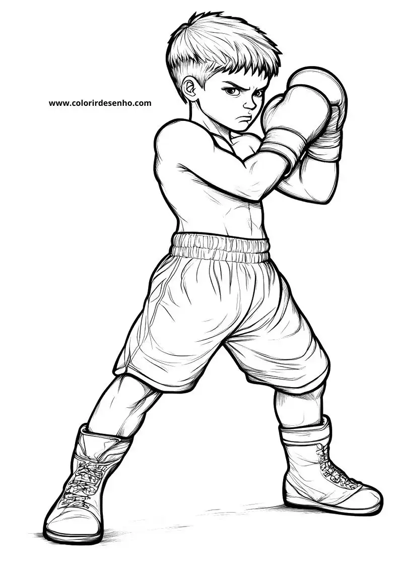 Boxing Drawing For Kids To Color 3
