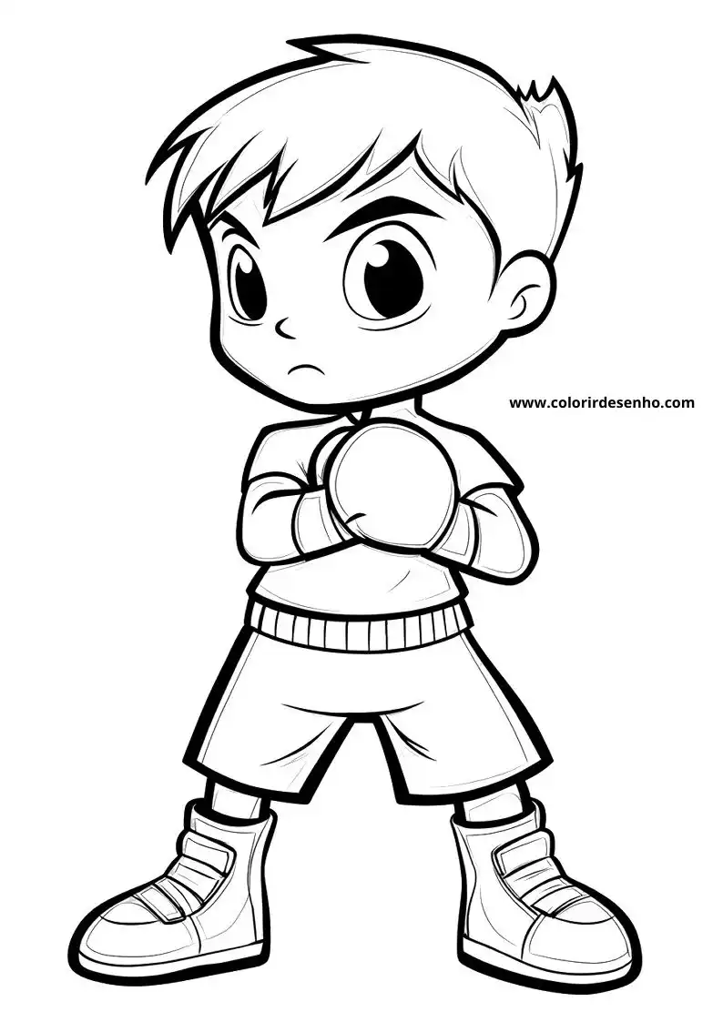 Boxing Drawing For Kids To Color 9