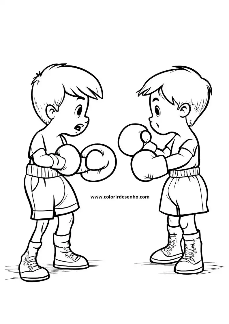 Boxing Free Printable Coloring Pages 10