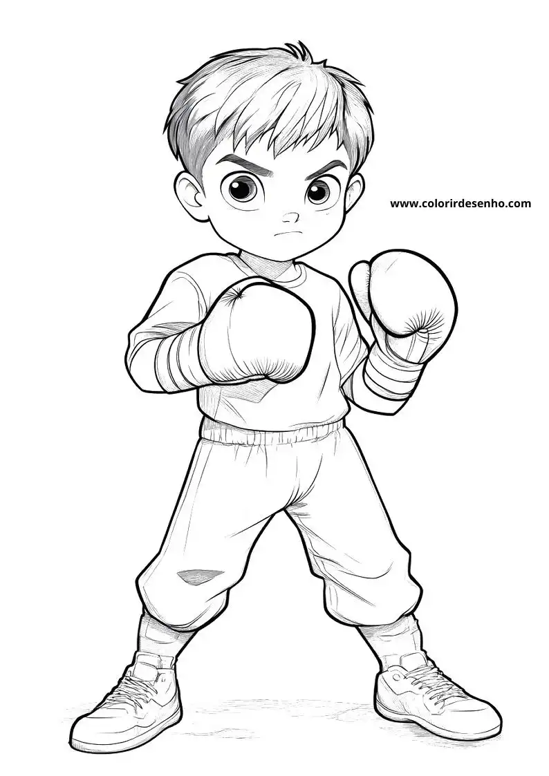 Boxing Free Printable Coloring Pages 2