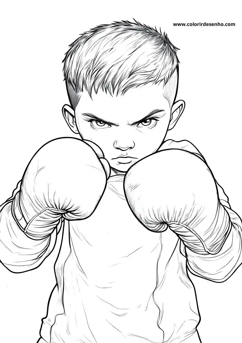Boxing Free Printable Coloring Pages 5