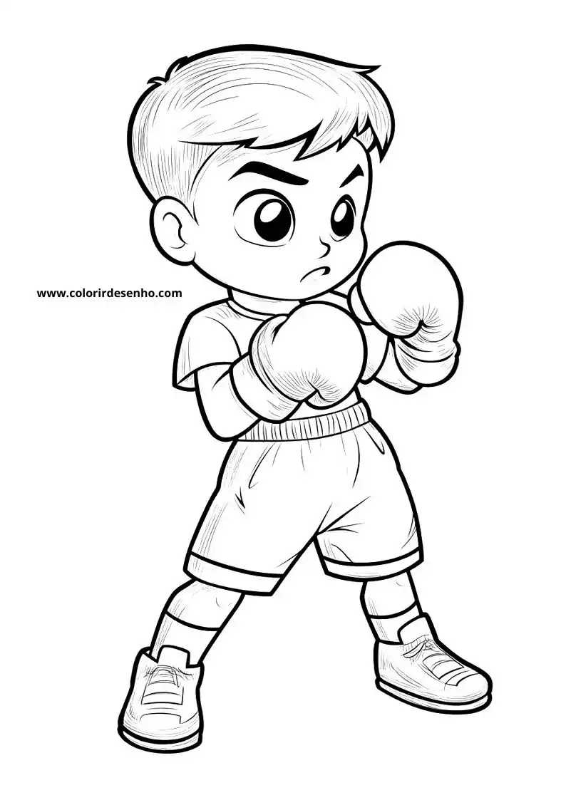 Boxing Free Printable Coloring Pages 6