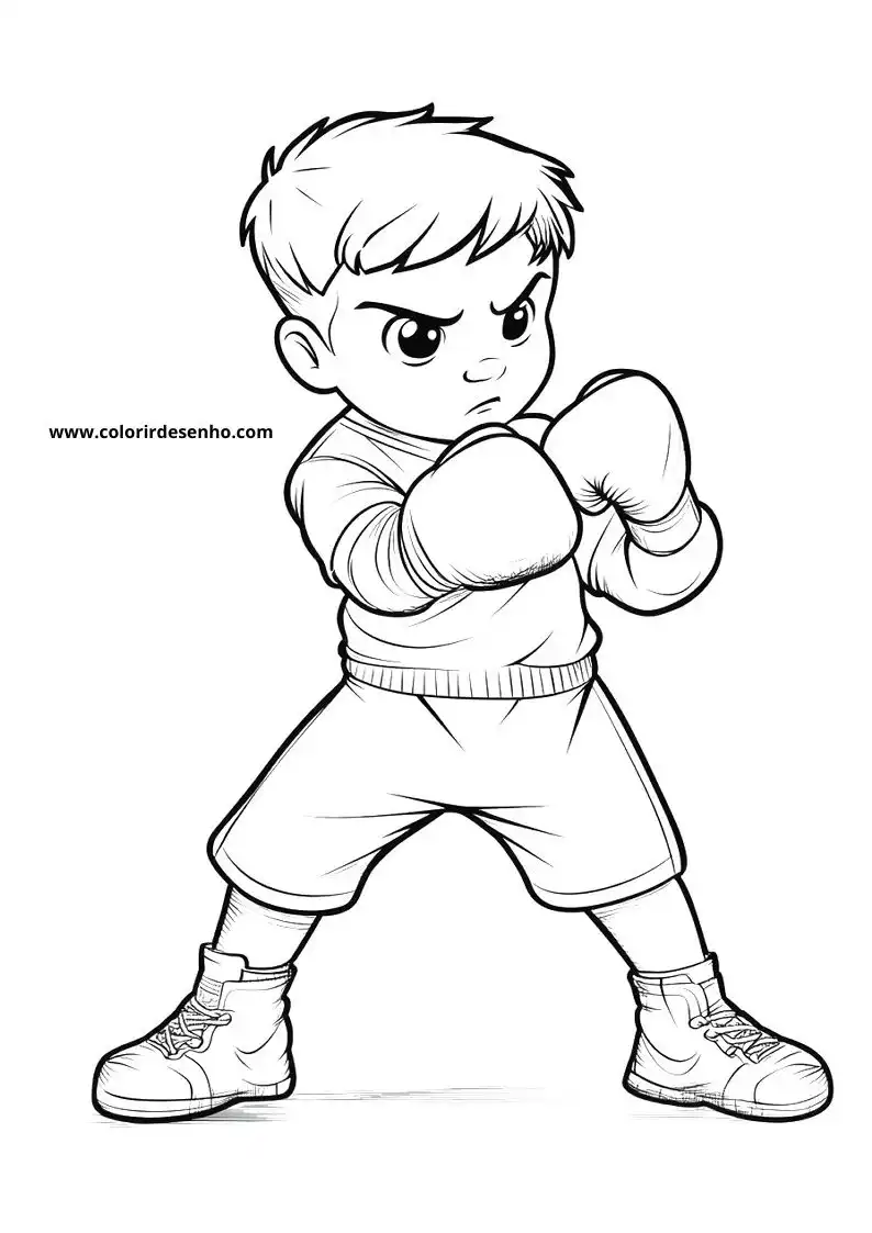 Boxing Free Printable Coloring Pages 7