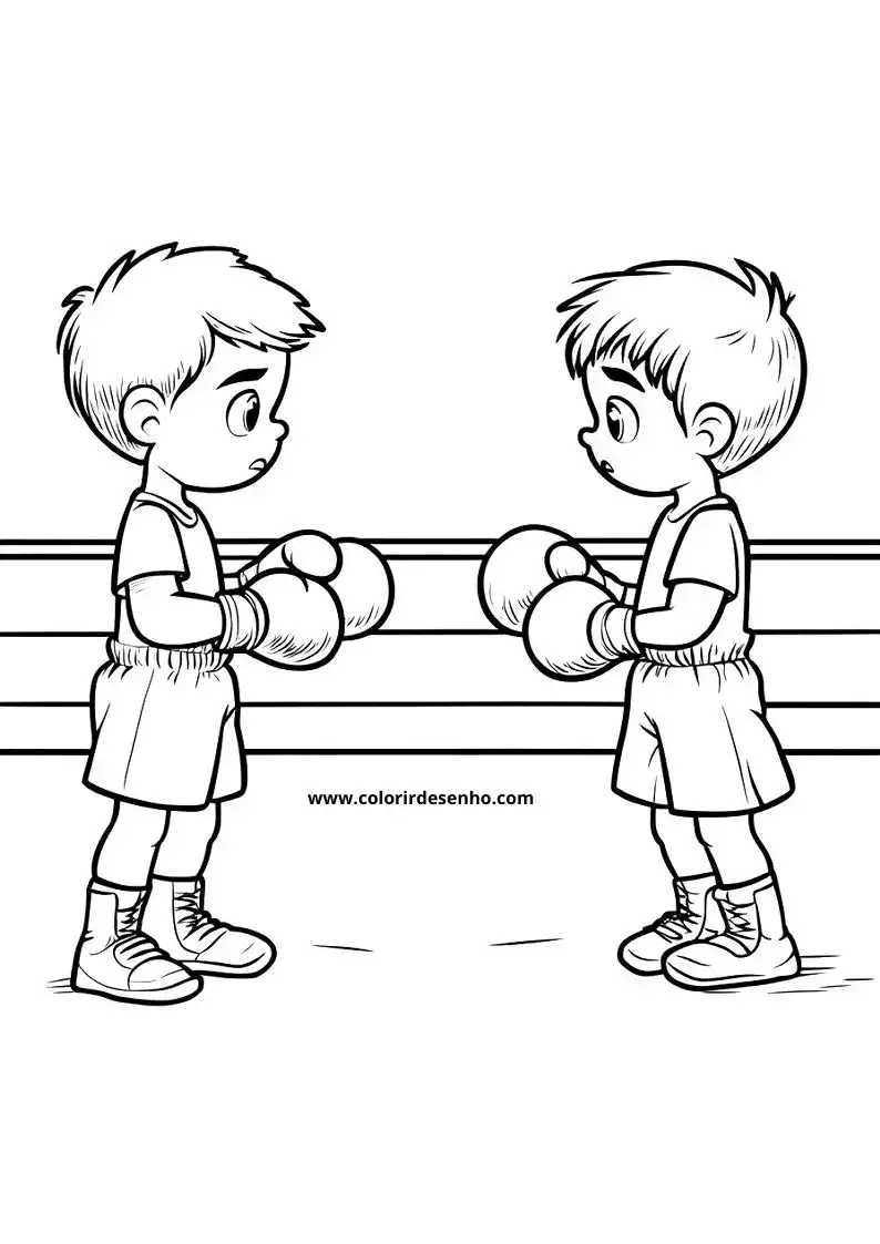 Boxing Free Printable Coloring Pages 8