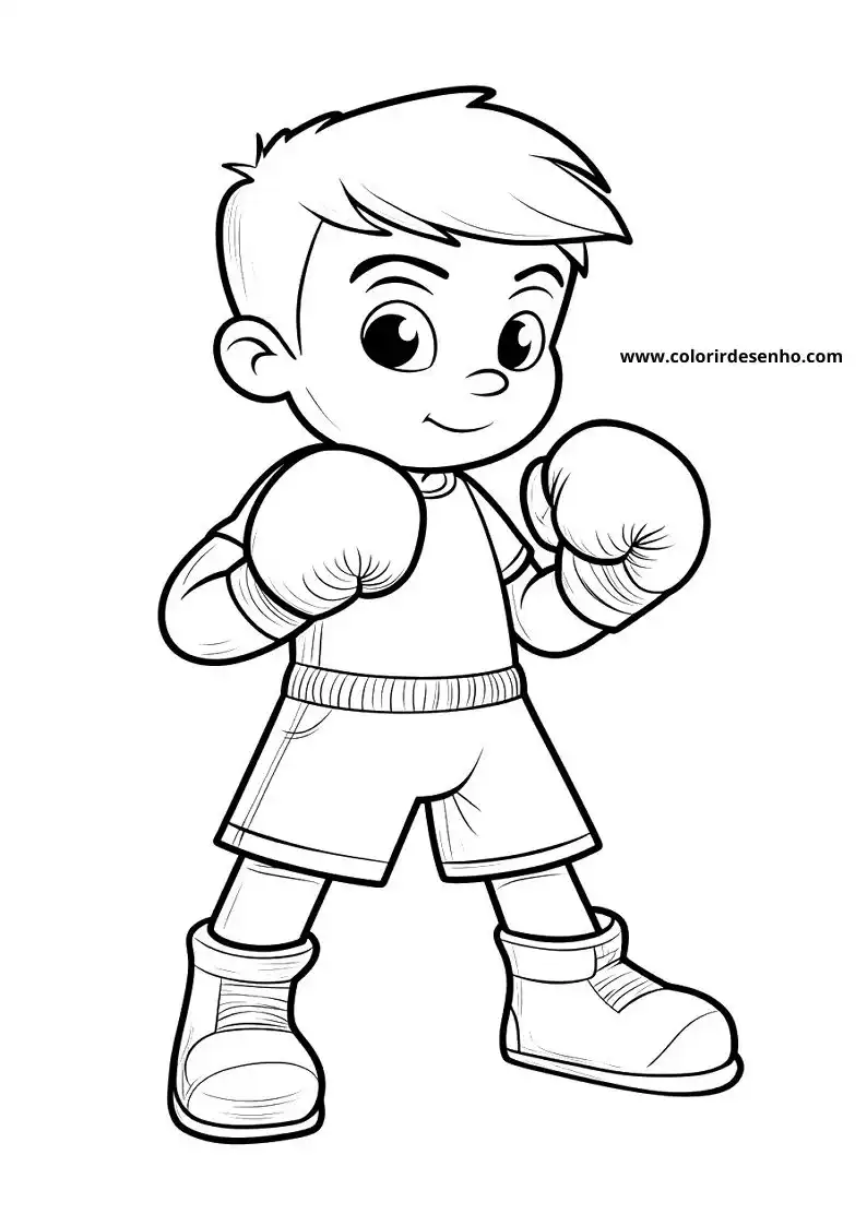 Boxing Free Printable Coloring Pages 9