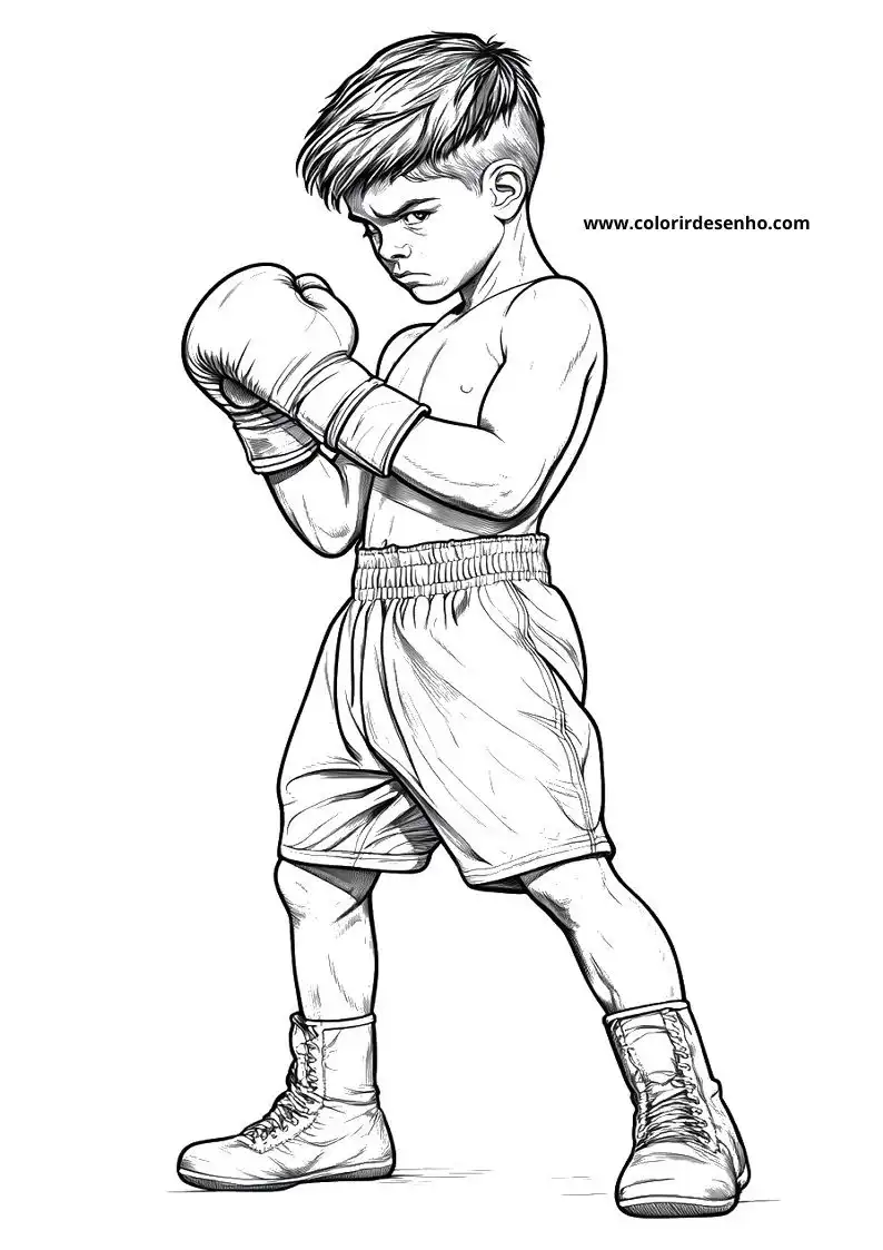 Boxing Picture Coloring Pages 1