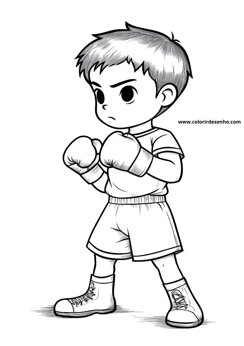 Boxing Picture Coloring Pages 10