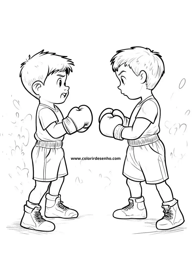 Boxing Picture Coloring Pages 11