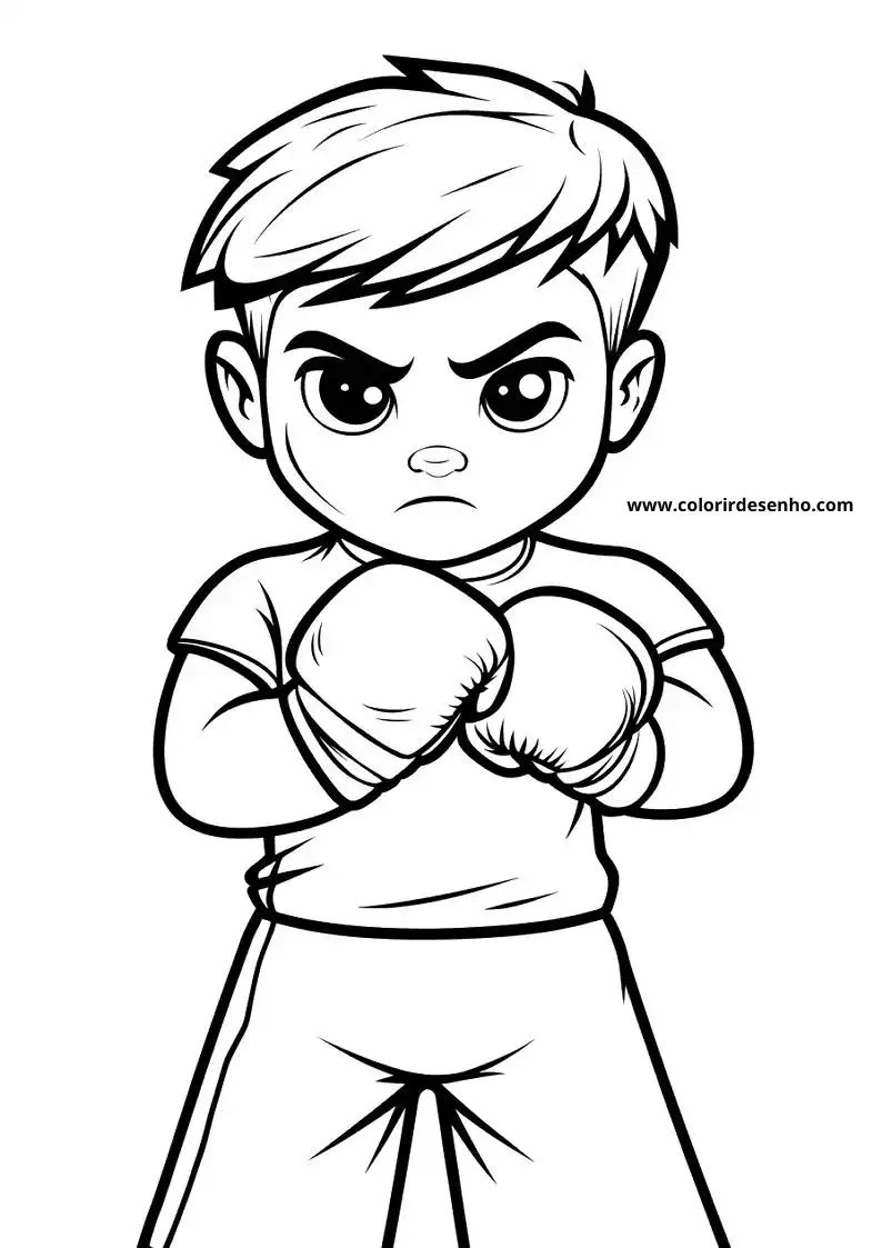 Boxing Picture Coloring Pages 12