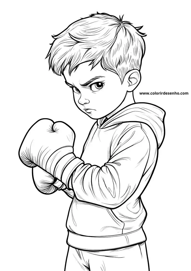 Boxing Picture Coloring Pages 2