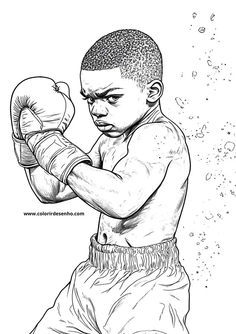 Boxing Picture Coloring Pages 4