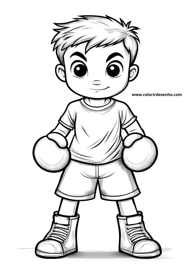 Boxing Picture Coloring Pages 6