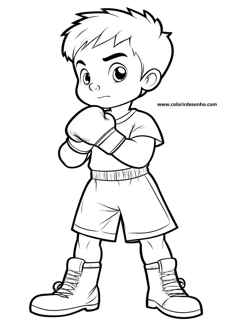 Boxing Picture Coloring Pages 8