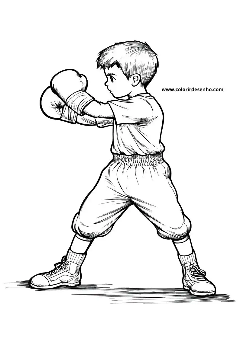 Boxing Picture Coloring Pages 9