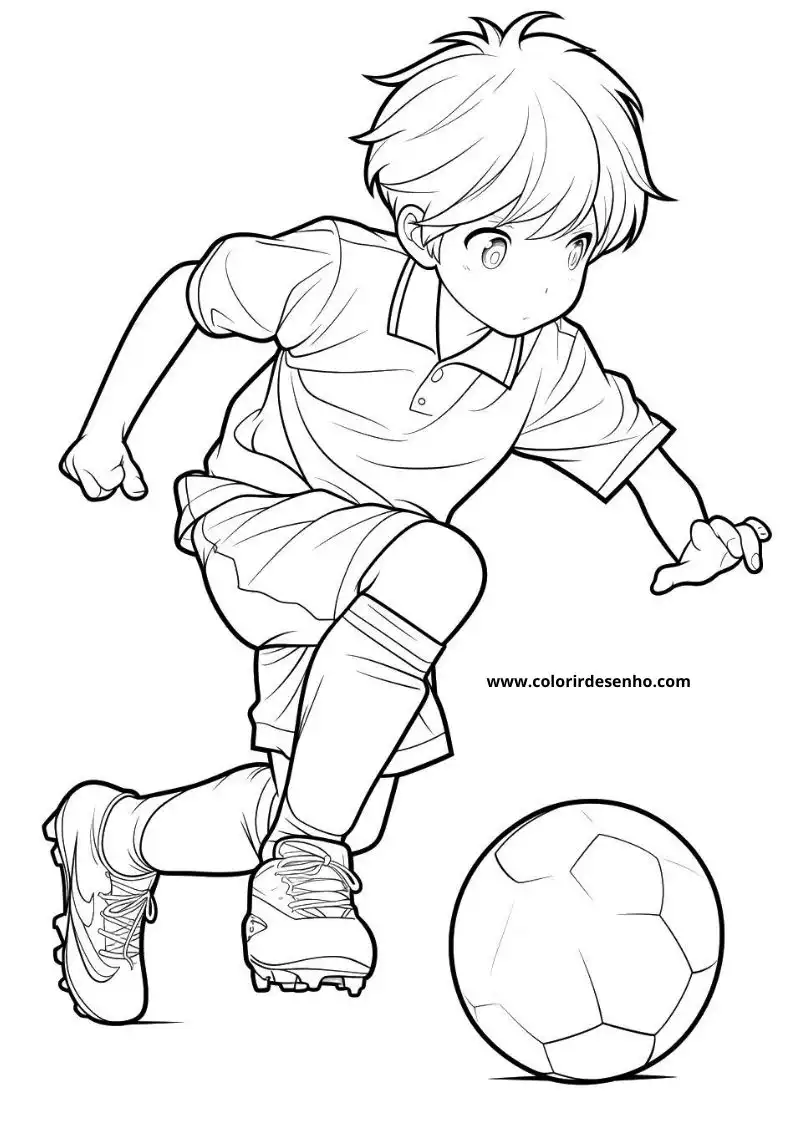 Boy Coloring Page Outline 6