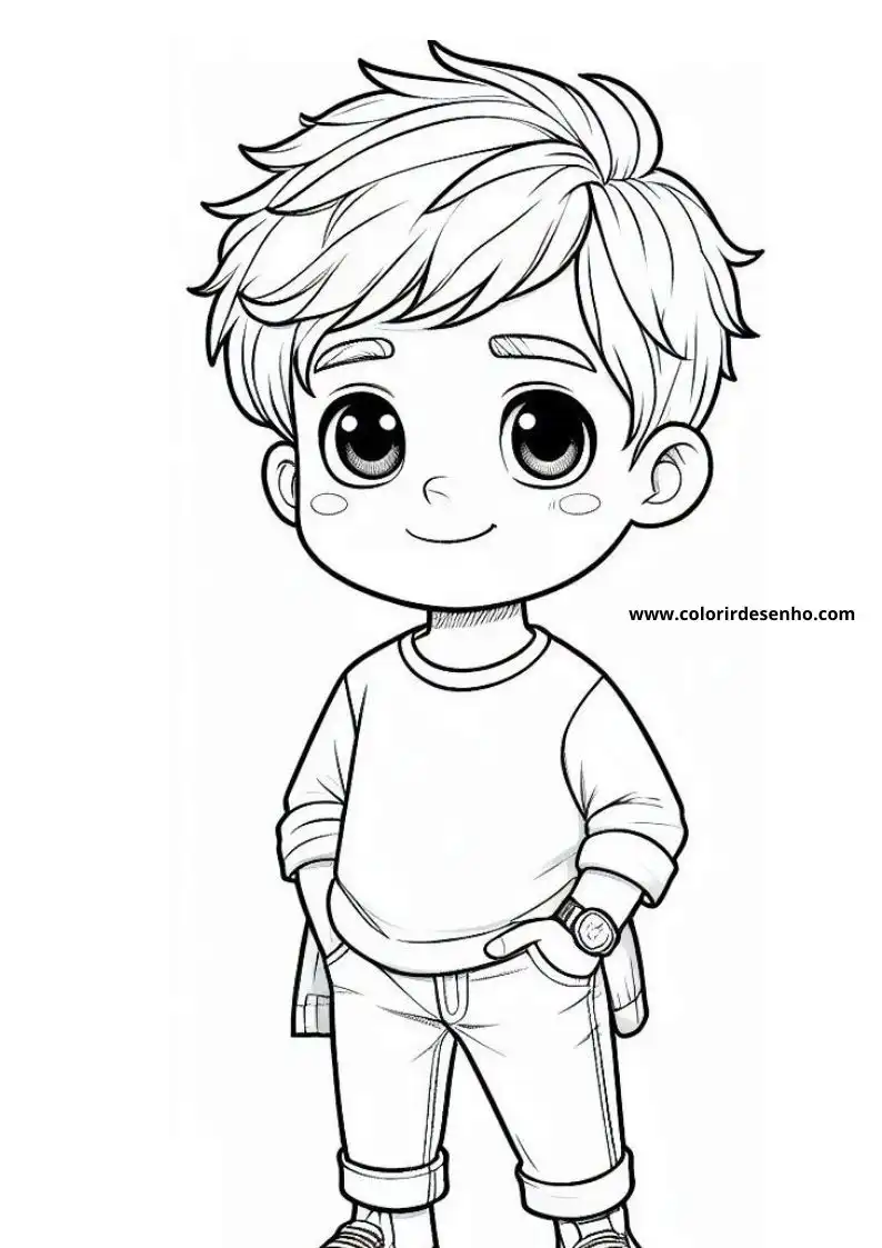 Boy Coloring Pages 11