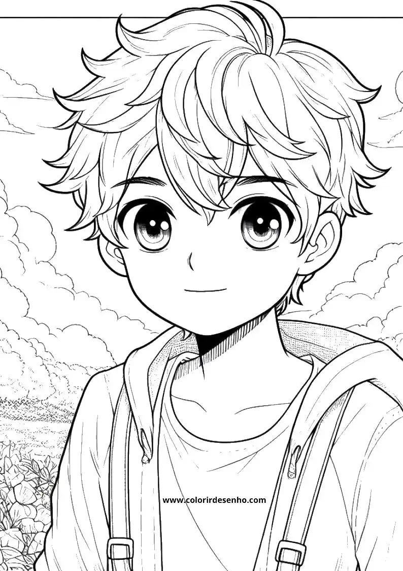 Boy Coloring Pages 4