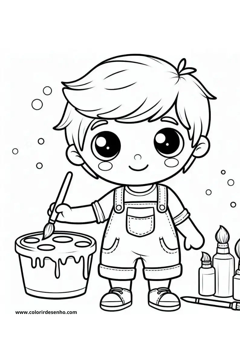 Boy Coloring Pages 9
