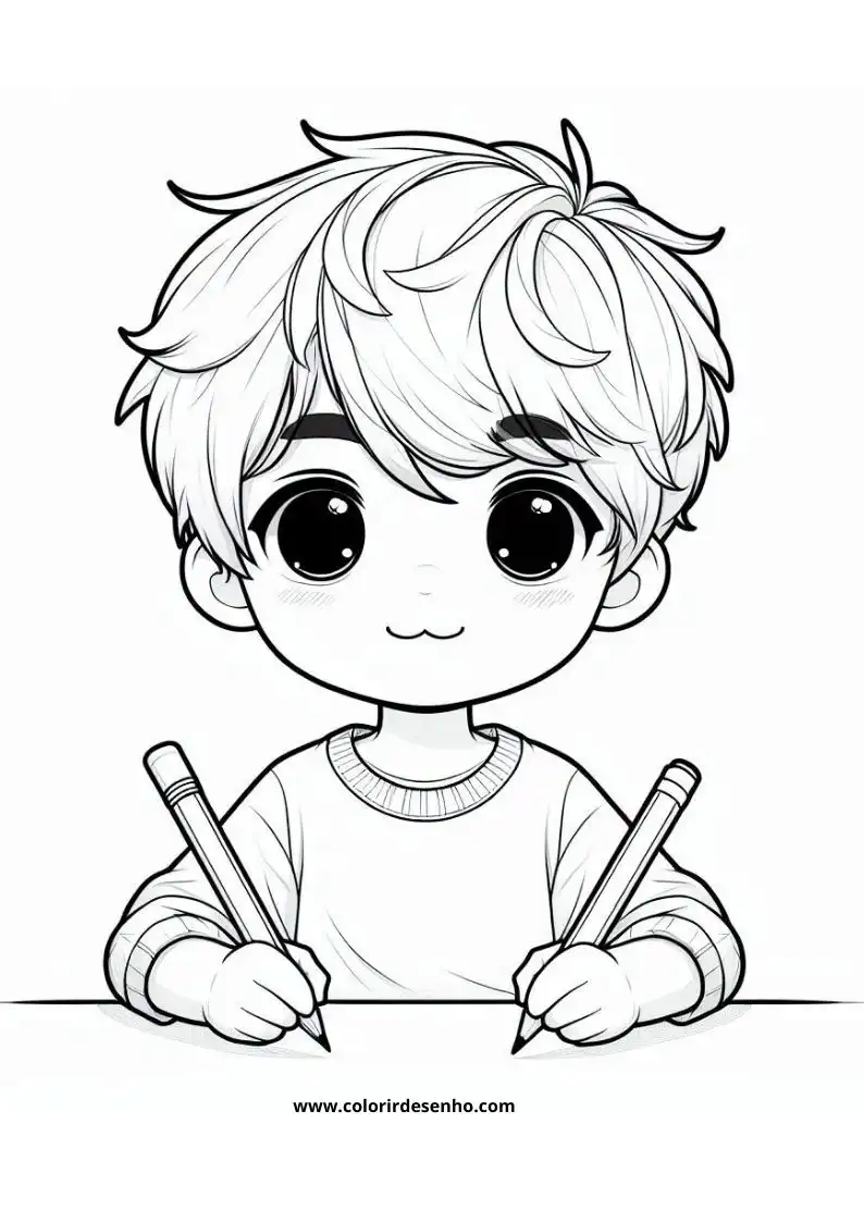 Boy Coloring Pages For Kids And Adults 9