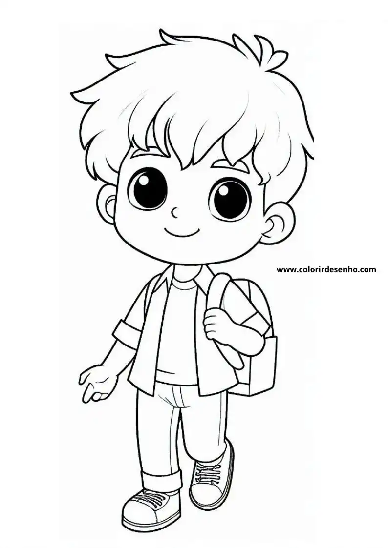Boy Coloring Sheet 5