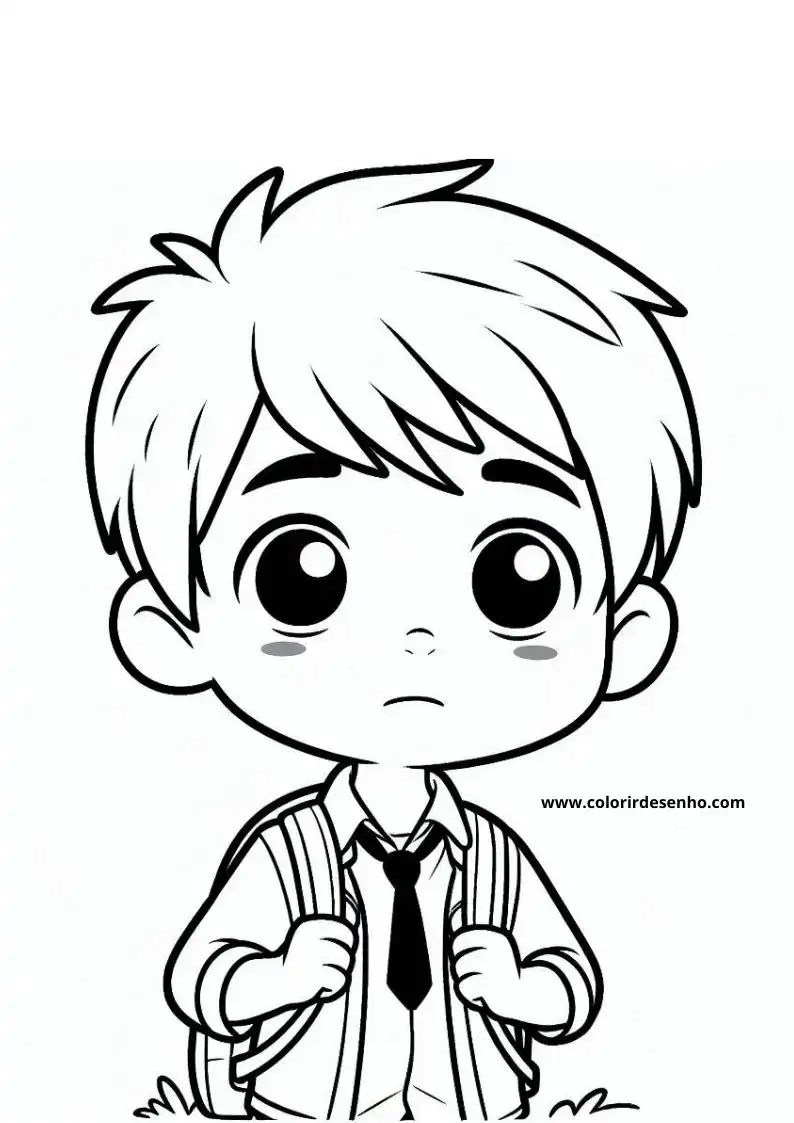 Boy Coloring Sheet 9