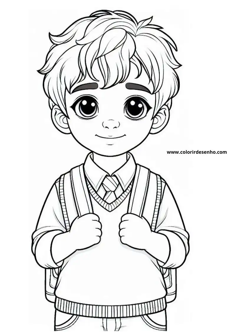 Boy Drawing For Kids To Color 4