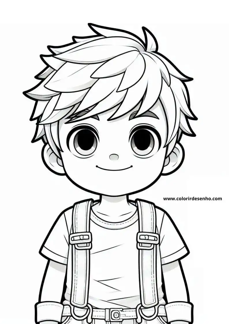 Boy Drawing For Kids To Color 5