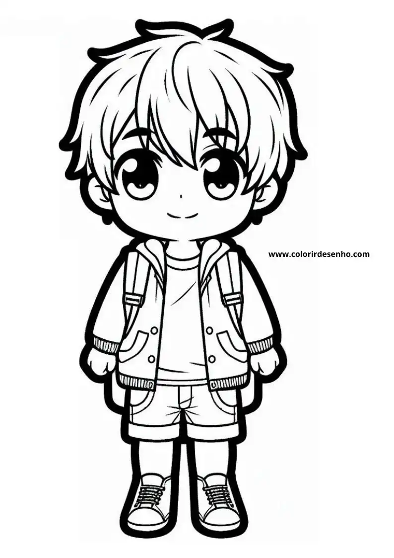 Boy Drawing For Kids To Color 6