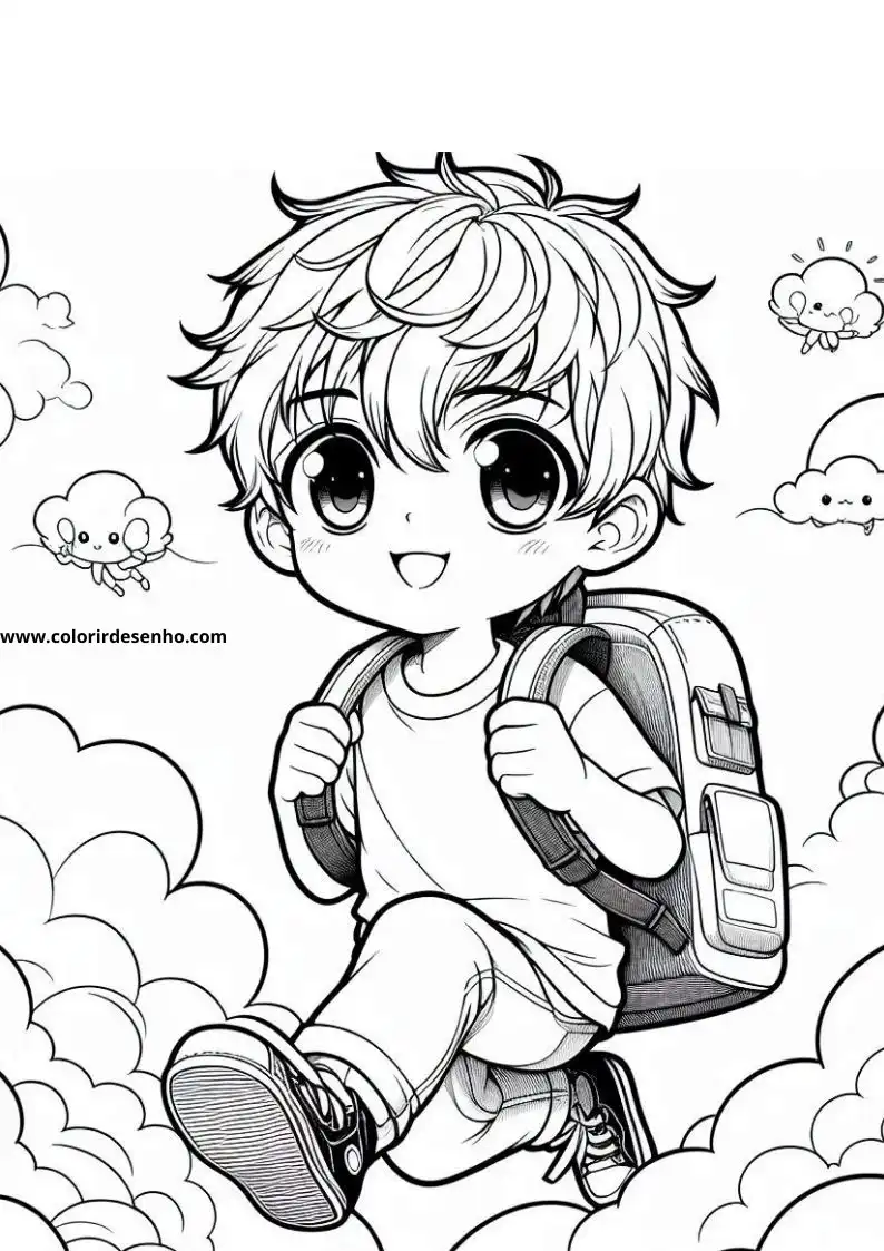 Boy Drawing For Kids To Color 8