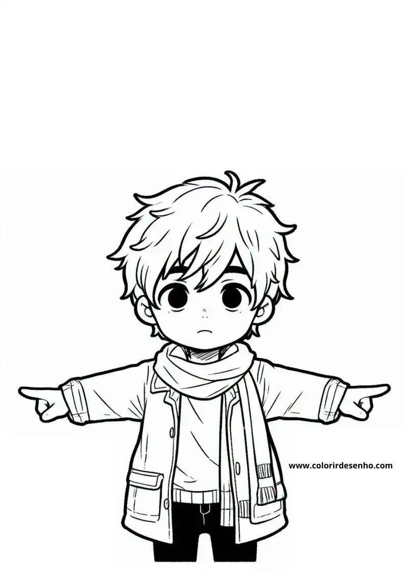 Boy Drawing For Kids To Color 9