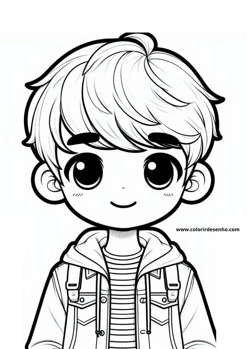 Boy Free Printable Coloring Pages 2