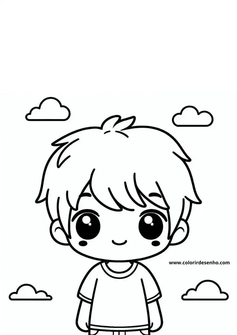 Boy Free Printable Coloring Pages 4