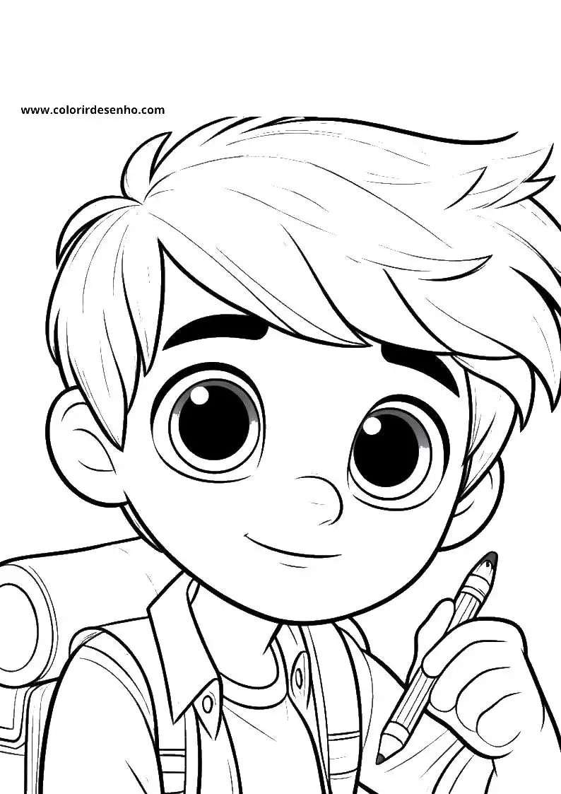 Boy Free Printable Coloring Pages 5