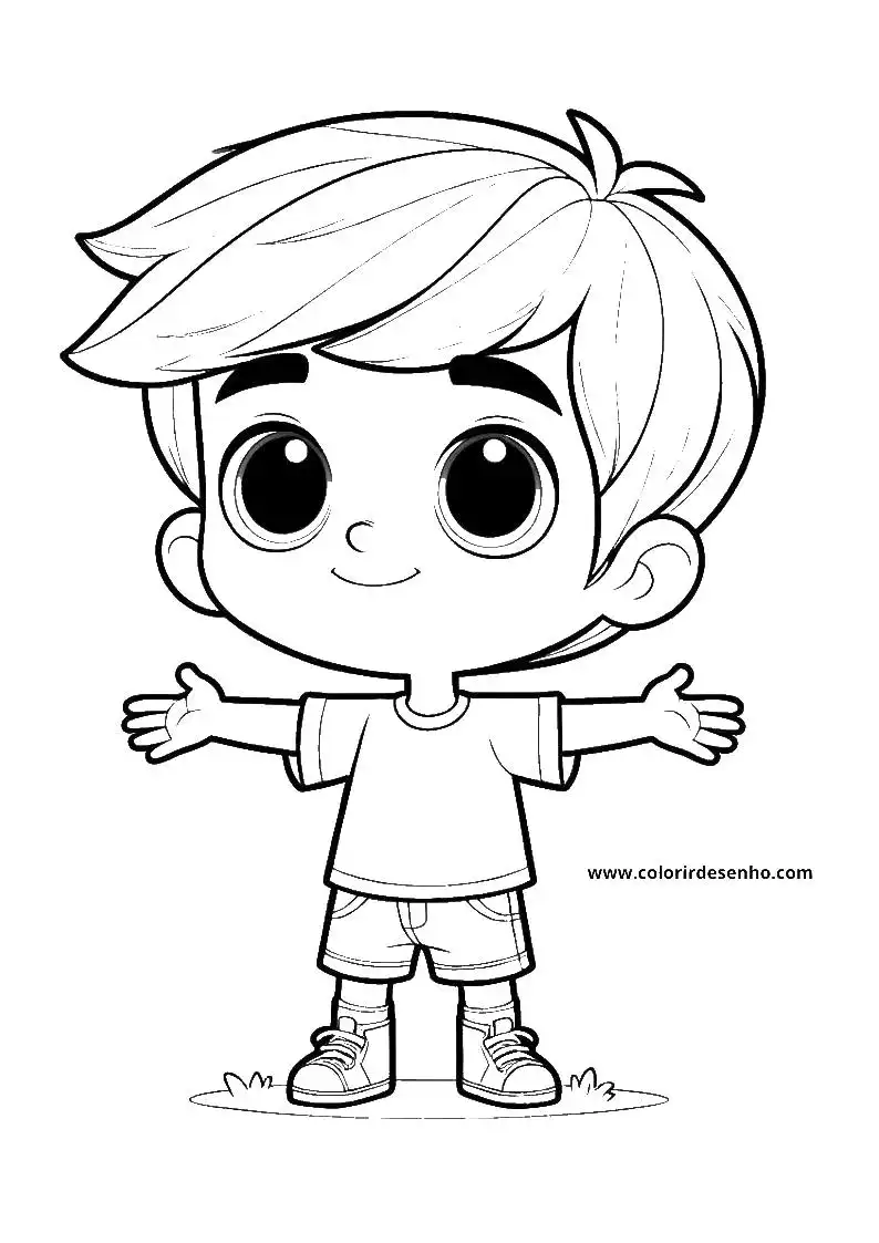 Boy Free Printable Coloring Pages 7