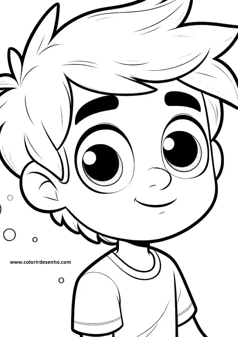 Boy Free Printable Coloring Pages 9