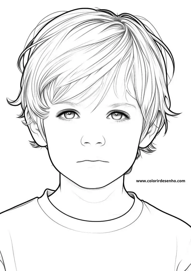 Boy Picture Coloring Pages 1