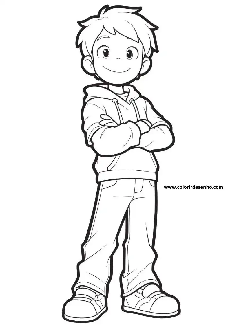 Boy Picture Coloring Pages 10