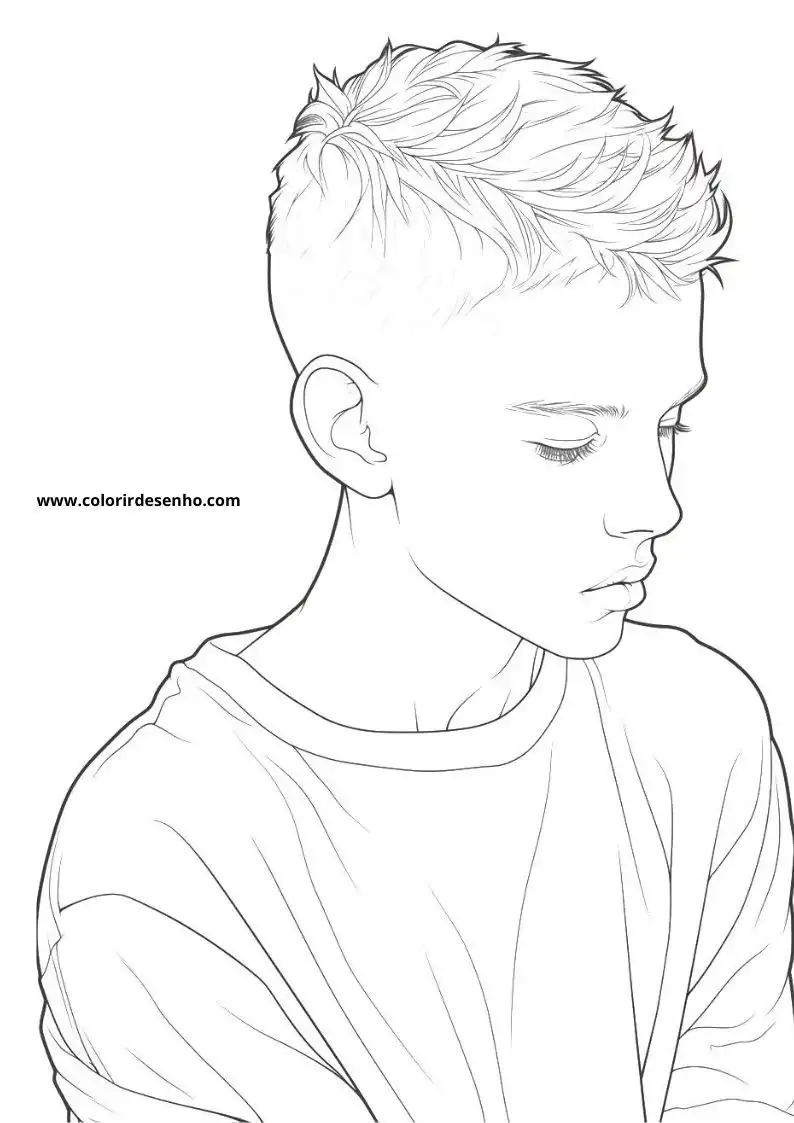 Boy Picture Coloring Pages 3
