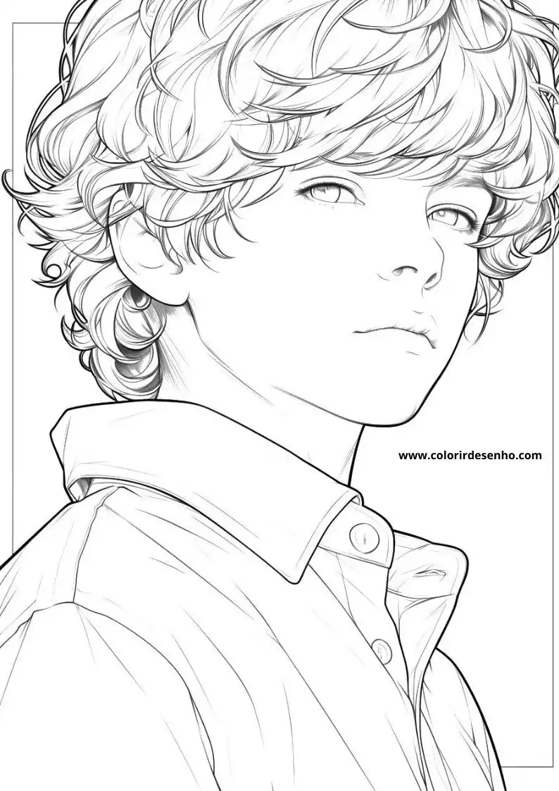 Boy Picture Coloring Pages 4