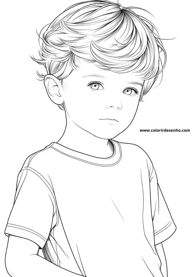 Boy Picture Coloring Pages 5