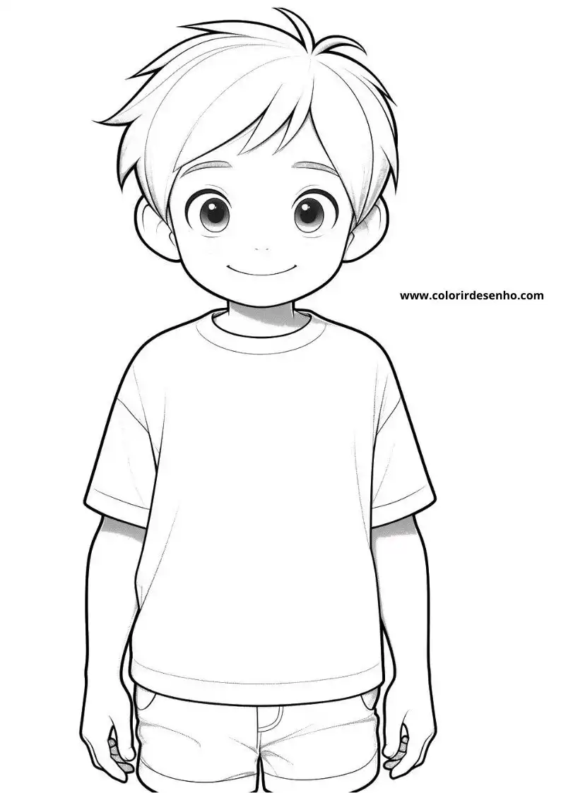 Boy Picture Coloring Pages 8