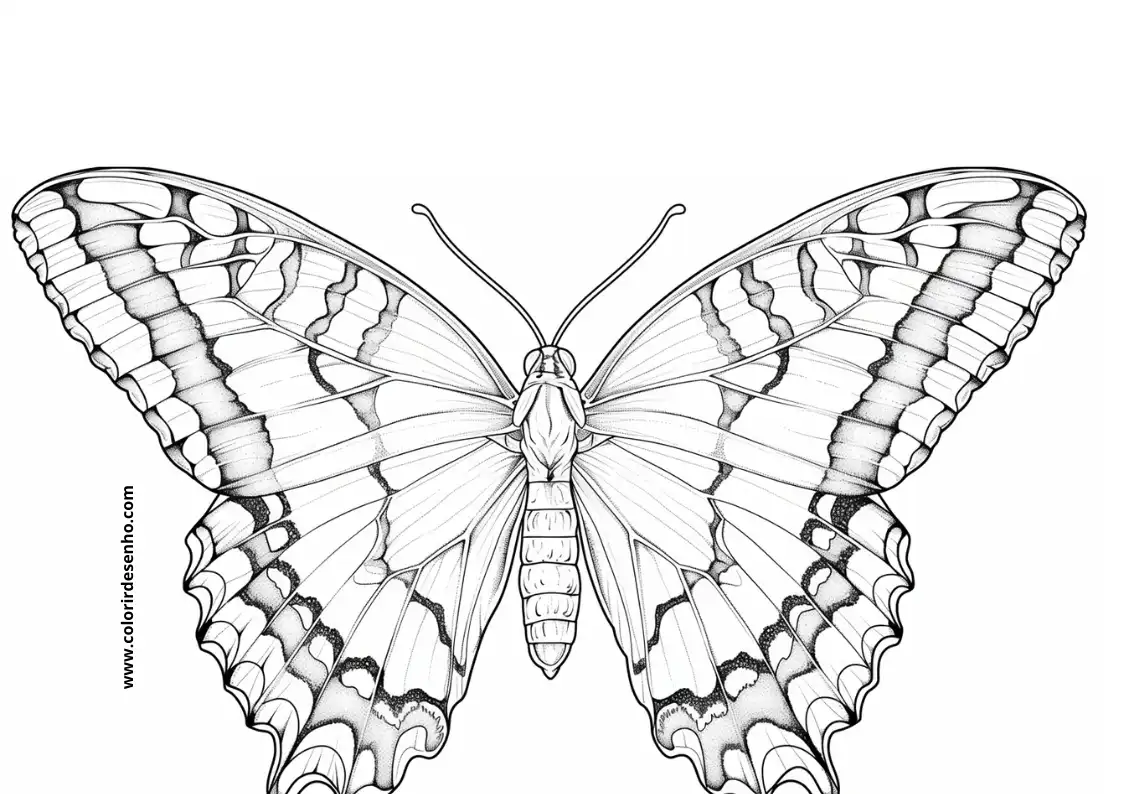 Butterfly Drawing For Kids To Color 4